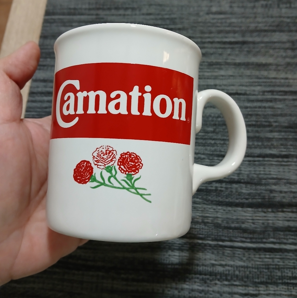 Rare VTG Retro 80s Carnation Milk Middle East Translation Coffee Mug